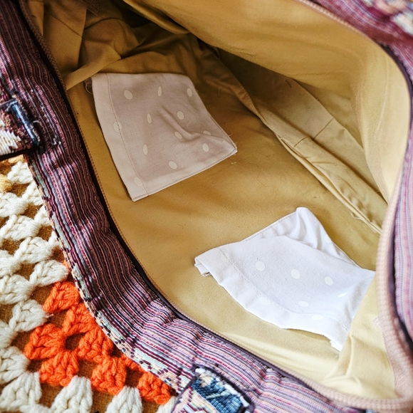 Vintage Cat Tapestry Small Handbag Mini Tote Bag 80s 90s Y2K - Picture 9 of 10